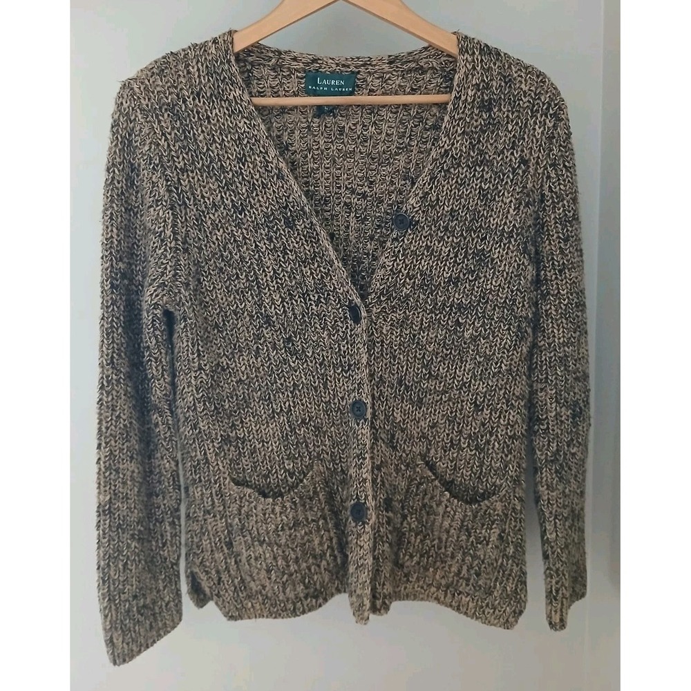 Lauren Ralph Lauren Linen Cardigan Old Money Preppy